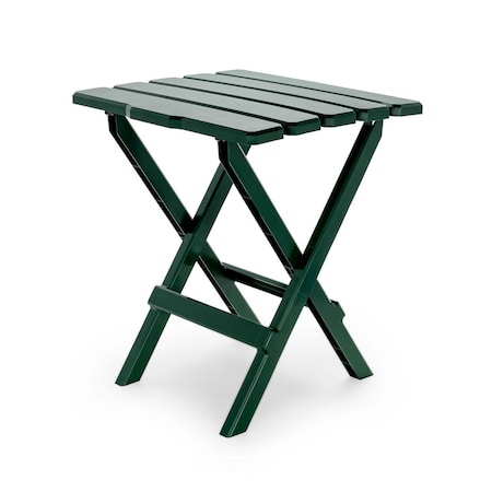 Camco TABLE, ADIRONDACK STYLE, QUICK-FOLDING, PLASTIC, LG, GREEN 51691